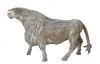 Product image 3 of the product “Standing Bull. Artistic made made from single teak wood pieces. The head is carved wood. The size is 255cm Length. ”